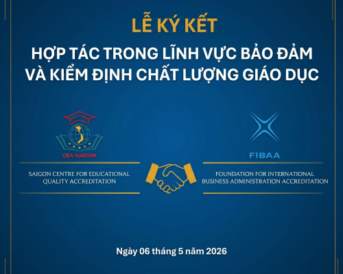 Lễ ký kết Biên bản ghi nhớ hợp tác (MoU) giữa CEA-SAIGON và FIBAA